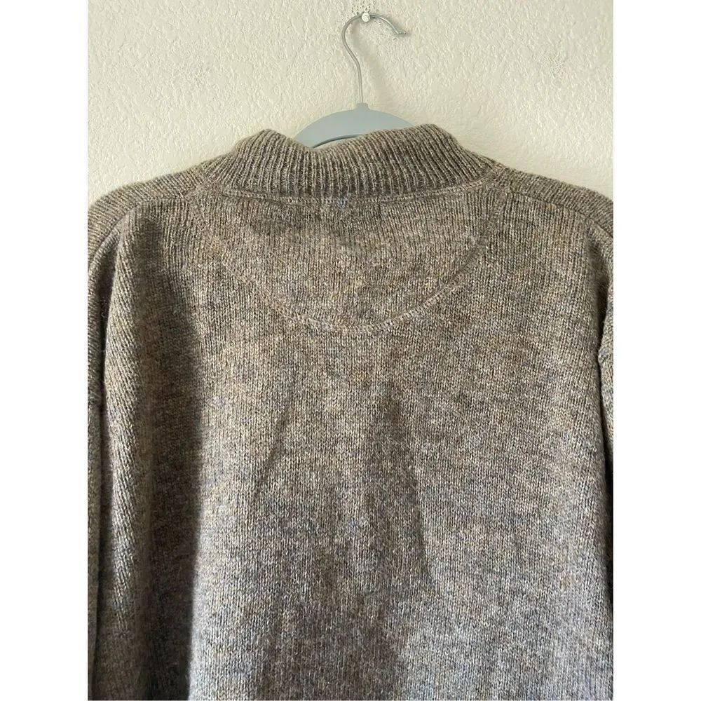 Rei vintage virgin wool quarter zip sweater size xlarge‎